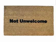 Not Unwelcome ™ funny welcome doormat