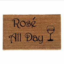 Rose all day wine lovers doormat