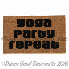 Yoga Party Repeat doormat