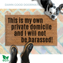 This is my own Private Domicile and I will not be harassed! Breaking Bad doormat