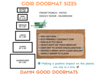 Welcome in all languages Colossal multi lingual doormat