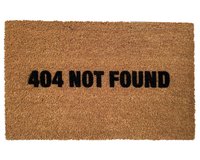 404 not found funny computer internet error code doormat