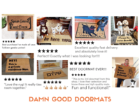 Welcome in all languages Colossal multi lingual doormat