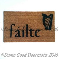Irish welcome doormat