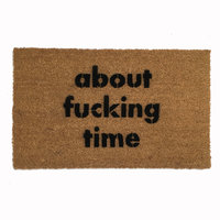 about fucking time F Bomb doormat