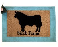 Custom Angus Bull Farmhouse Country  Ranch doormat