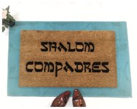 Shalom Compadres™ Jewish Shalom Compadres™ Jewish Spanish Spanish funny doormat