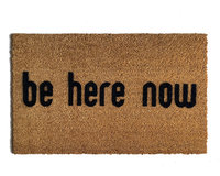 be here now coir outdoor doormat