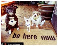 be here now mantra doormat