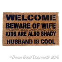 Smash it, serve it, love it- Tennis doormat