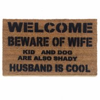 VAXXED TO  THE MAX! door mat