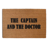 Dr. Who THE CAPTAIN AND THE DOCTOR  doormat