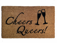 Cheers Queers! JVN Netflix Queer Eye Fab Five LGBTQ doormat