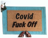 Covid Fuck Off  F Bomb doormat