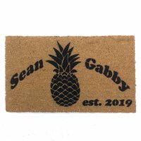 Pineapple boho style doormat