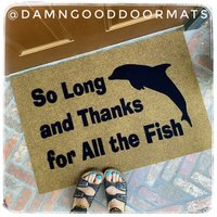 DON'T PANIC | Hitchhiker's Guide | Damn Good Doormat