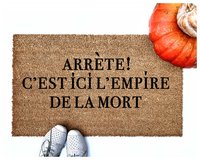 coir outdoor doormat in french for stop this is the empire of the dead