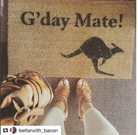G'day Mate  kangaroo Australian Aussie doormat