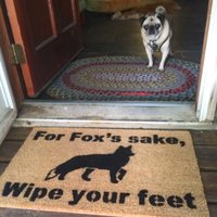 For fox's sake, wipe your feet, funny doormat