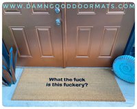 Doublewide XL What the fuck is this fuckery? doormat rude funny