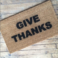 give thanks holiday thanksgiving doormat