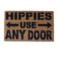 hippies use any door funny doormat