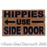 Hippies use side door