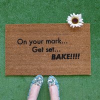 On your mark , Set, bake! Great British Bake off