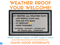 Hebrew Shalom welcome mat