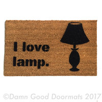 I love lamp, funny Anchorman doormat- also Linux, Apache, MySQL and PHP nerd