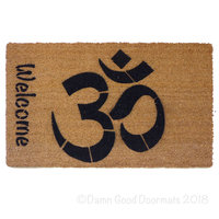 welcome om, namaste hindu doormat