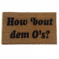 how 'bout dem O's? Baltimore Oriole's fan doormat