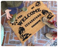 Ouija board spirit medium ghost HALLOWEEN spooky awesome porch decor doormat sa