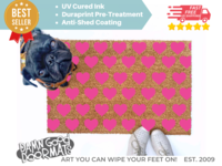 PINK Hearts doormat