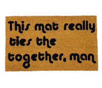 The Big Lebowski this rug really ties the porch together, funny nerdy doormat