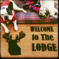 Buck Off! Deer hunter funny doormat