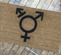 Trans Pride LGBTQIA doormat