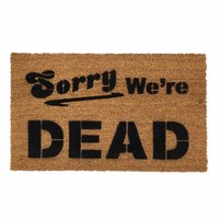 Sorry we're DEAD Halloween Zombie doormat