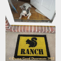 Squirrel doormat Ranch