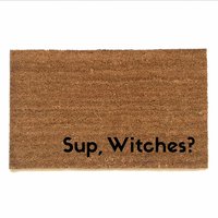 sup witches halloween coir outside doormat