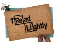 Periodic Table Tread Lightly doormat Breaking Bad funny science nerd gift
