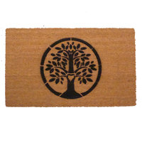 eco-friendly Tree of Life Hippie Love doormat