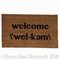 Welcome , Webster's pronunciation doormat