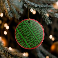 FDT Green Ceramic Ornament - Christmas Tree Decoration