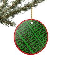 FDT Green Ceramic Ornament - Christmas Tree Decoration