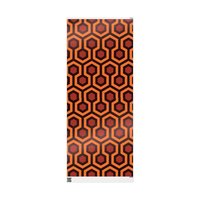 Overlook Hotel Retro Hexagon Pattern Wrapping Paper | Orange Brown Geometric Gift Wrap