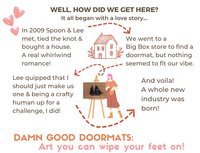 The Shining Doormat | Orange Hex Carpet Fall Welcome Mat