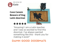 Get the FUCK off my PORCH! offensive doormat