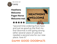 YUCK FU! Funny Fuck Off doormat | Damn God Doormats
