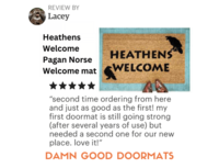 Nock hard but not like you the Police | Damn Good Doormats